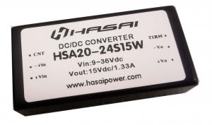 HSA20W 寬電壓隔離穩壓 DC/DC 系列